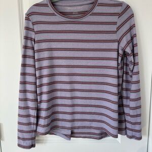American Eagle Outfitters Long Sleeve Striped Shirt